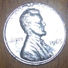1965-Magnetic-Silver-Colored-Penny